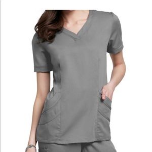 Gray Urbane Ultimate Scrub Top
